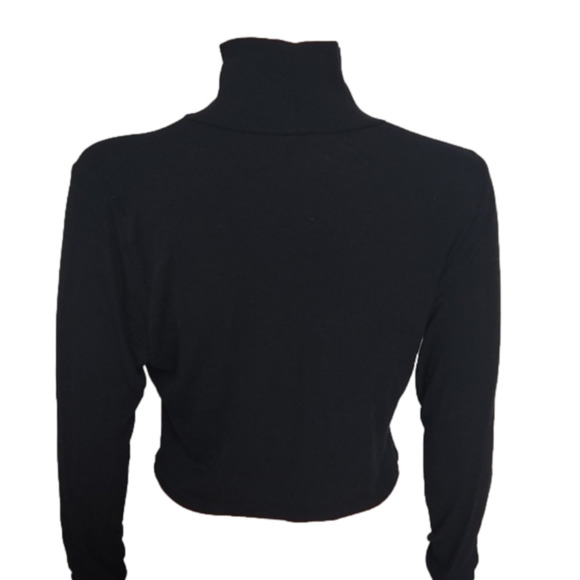 Fashion Nova Cut off long sleeve long neck shirt. (Code-P194) - Picture 2 of 2